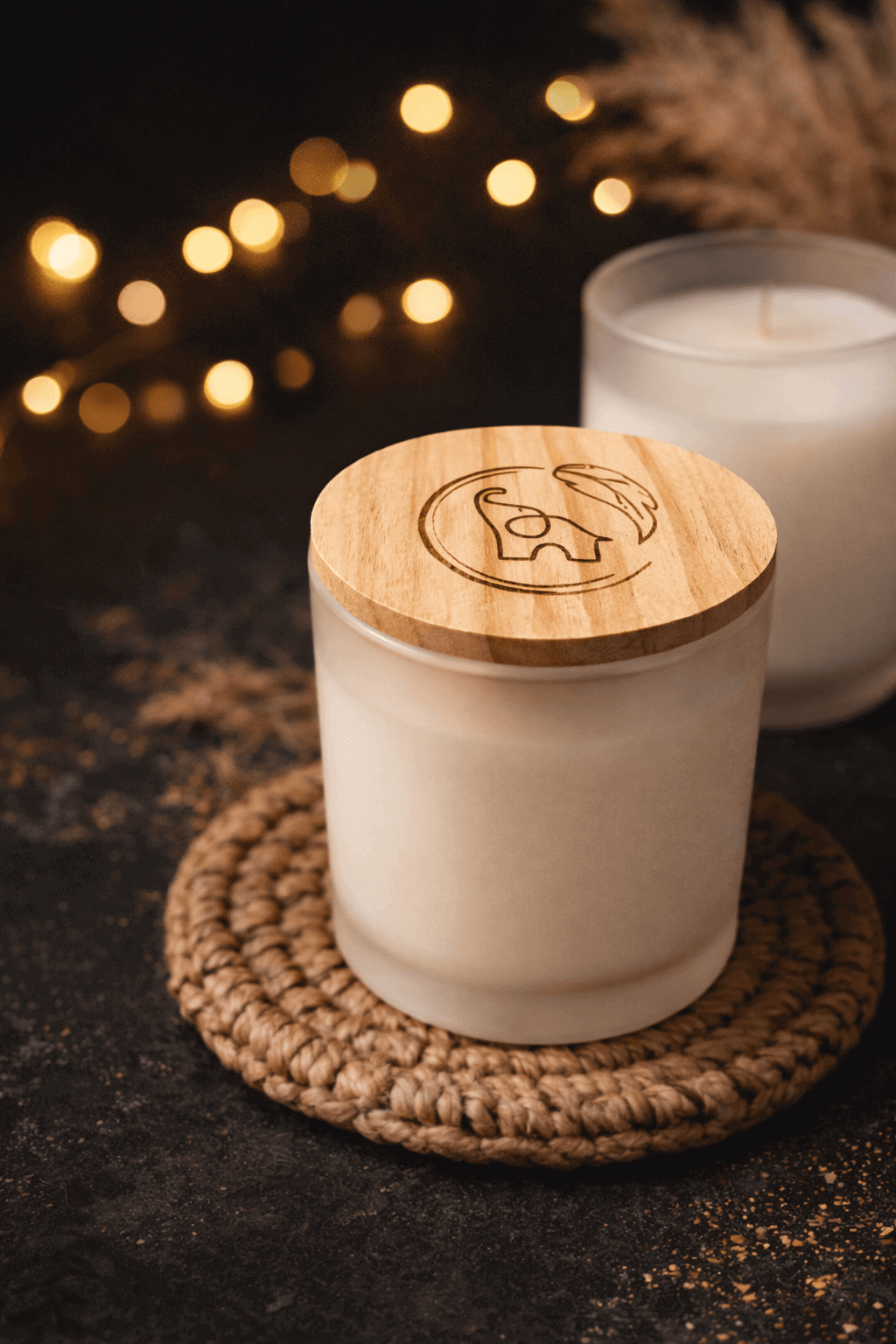Vela Pachydreams con tapa de madera